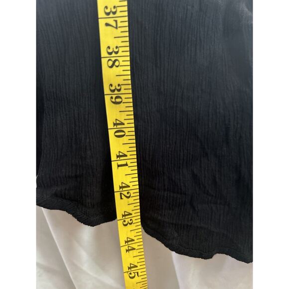 Torrid Embroidered Coverup Ruana Womens Size 14/20 Black White Boho Festival - Picture 10 of 11